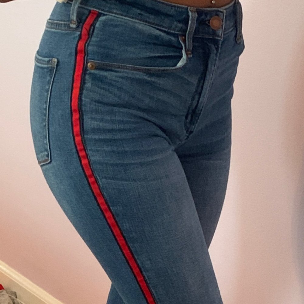 Preowned Womens Abercrombie Medium High Rise Crop Skinny Jeans Size 2R
